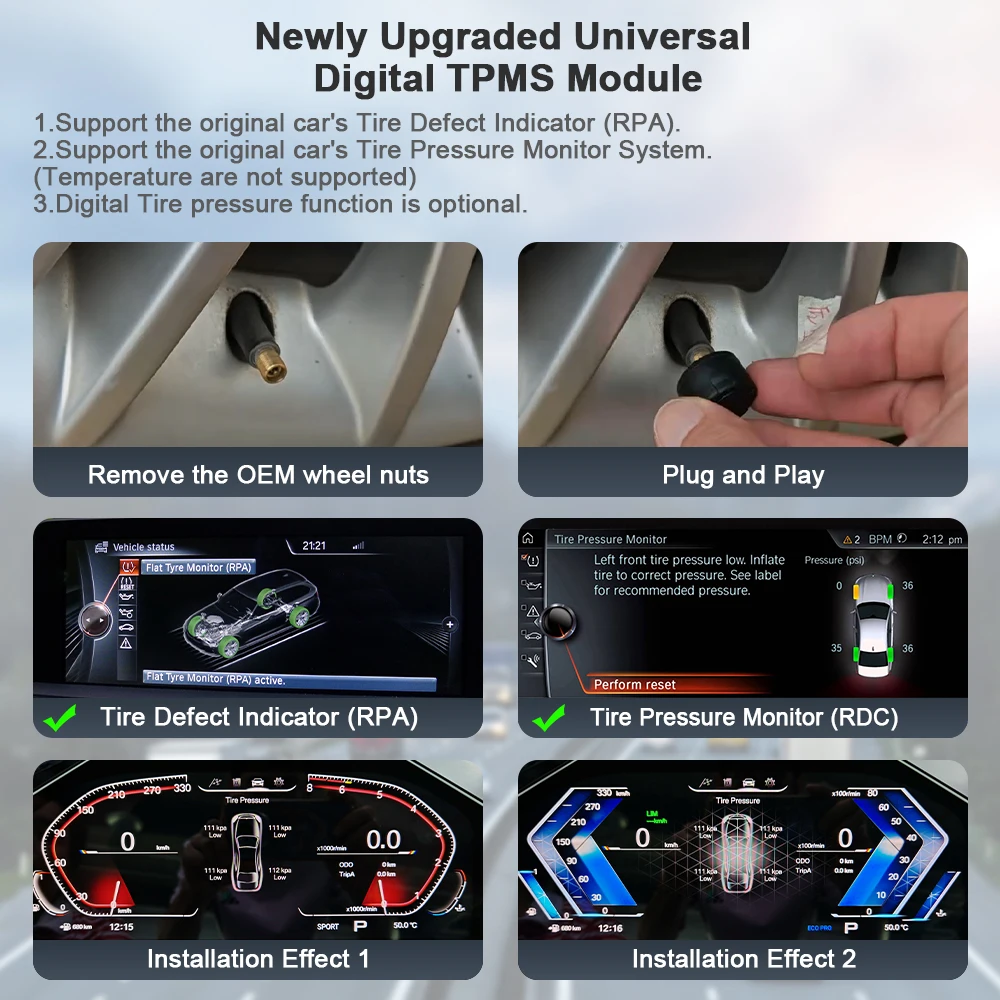 AUTOTOP 12,3 "1920*720 Linux Instrumento de tablero LCD Carplay inalámbrico para BMW Serie 5 E60, Panel de grupo de calibre HD, velocímetro 6
