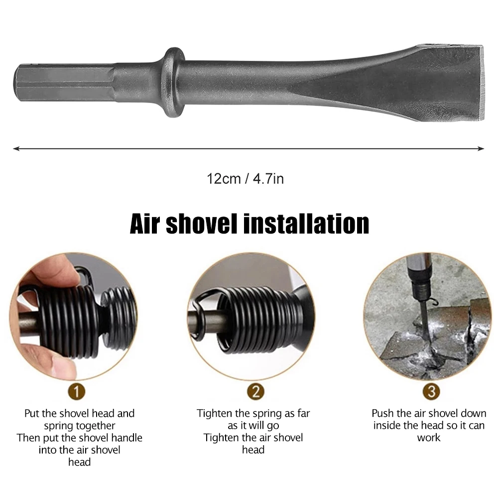 Industrial Air Hammer Straight Type Air Chisel Pneumatic Hammer Shovel Tool Pneumatic air hammer bit