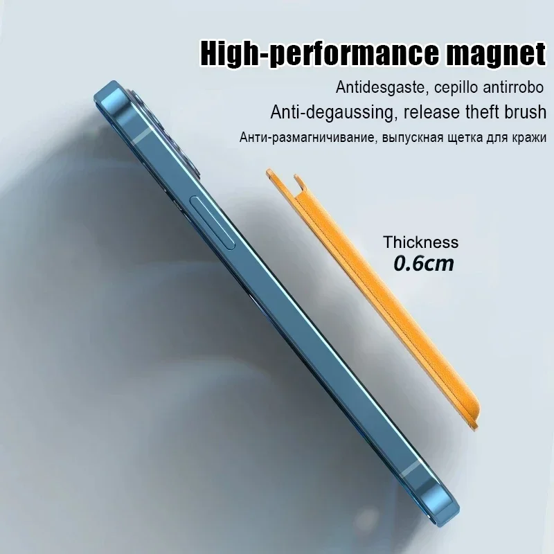 2-in-1 Magnetic Leather Wallet & Card Holder with Shockproof Case