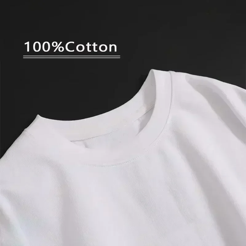 Cotton Spring/Summer New Trendy Brand Men's and Women's Printed Fashion Versatile Round Neck Short Sleeve T-shirt 3