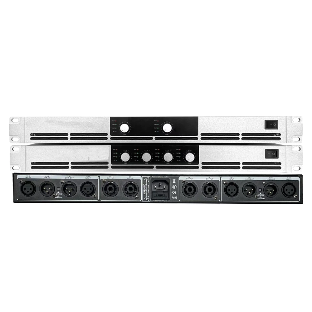 ShennDare G15004 전문 디지털 고출력 증폭기 4x1500w 클래스 D 오디오 DJ 서브우퍼 증폭기 1U 2/4 채널 라인 어레이 스피커 프리 사운드 증폭기 스테이지 KTV