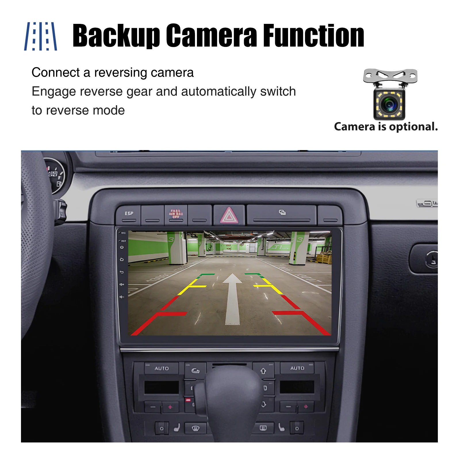 ESSGOO Autoradio Android15 9" 4+64 GB für Audi A4 S4 RS4 8E 8F B9 B7 SEAT Exeo Bildschirm Wireless CarPlay GPS Navigation FM Bluetooth WiFi RDS Lenkradsteuerung Mirror Link Android Auto – Detail 19