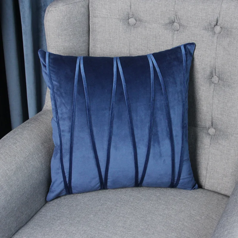 

Modern minimalist pillow cushion sofa office nap pillow back velvet cushion lumbar bedside cushion throw pillow
