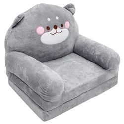 Folding Children's Sofa Kids Couch Plush Seat Elephant Shape Baby Multifunction Sitting Chair