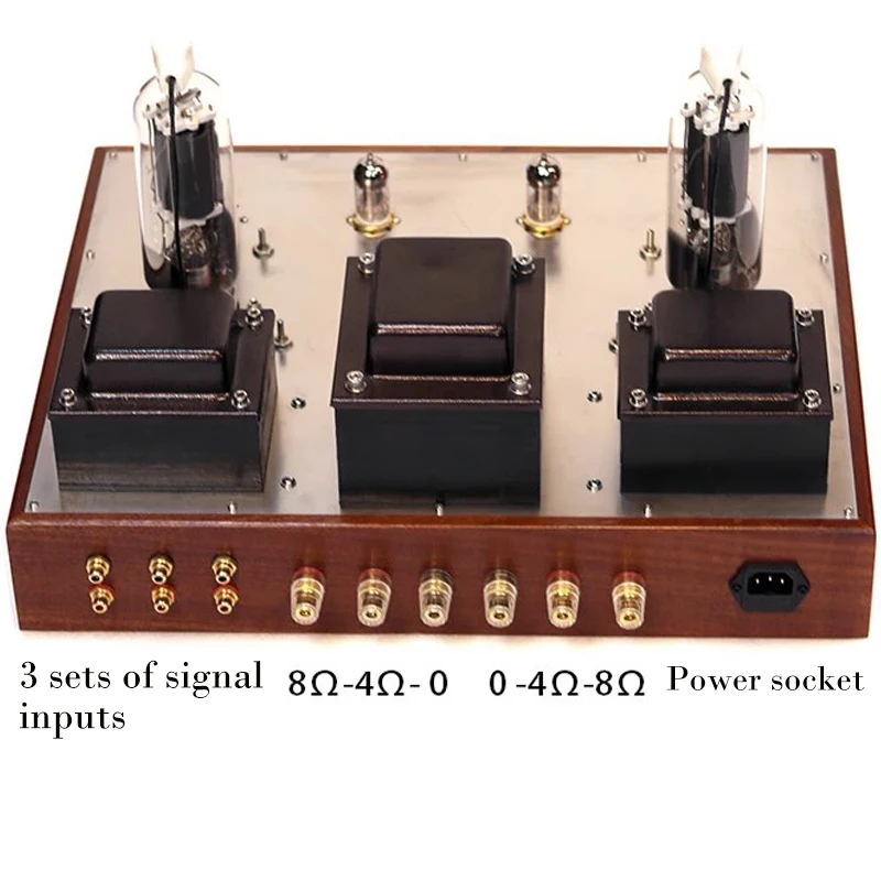 AIYIMA SMSL 6P6P Push 805A Single-ended Class A Vacuum tube Amplifier 45W+45W Pure manual welding 805 tube Amplifier Audio 6
