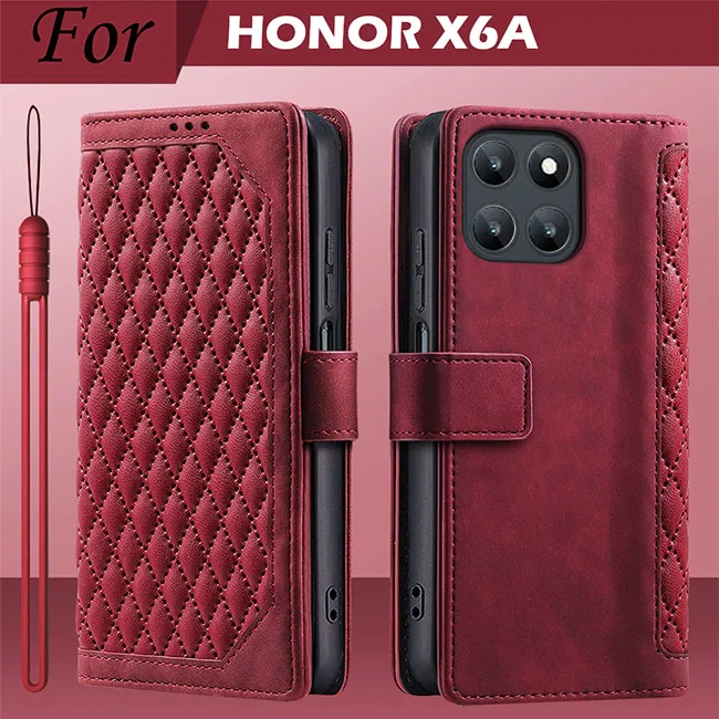 Premium PU Leather Flip Wallet Phone Case with Card Holder - Retro Business Style