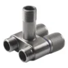 G1/2 1 In Two Out Double Control Washing Machine Faucets Toilets Bathroom Triangle Valve Mini Toilet Companion Angle Valve 3