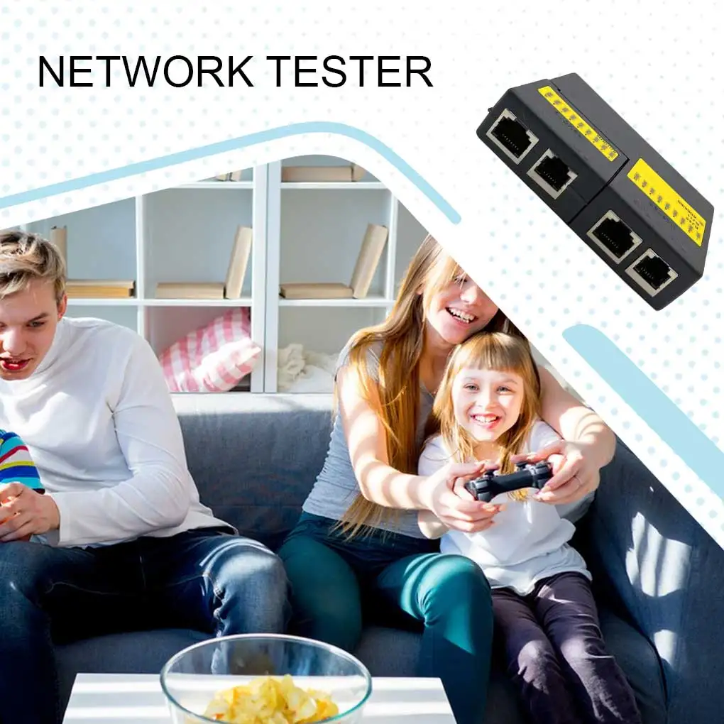 Network Cable Tester Portable Multi-port Replacement Networking Ethernet Telephone Wire Cord Analyzer Accessories