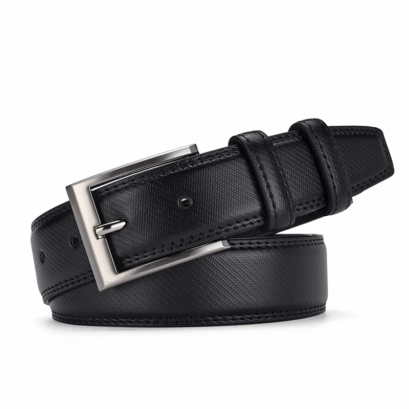 Men's Belt 2024New Casual Business Alloy Buckle Belt High End Luxury Authentic Fashion Belt Jeans Belt Gift for Boyfriend Or Dad