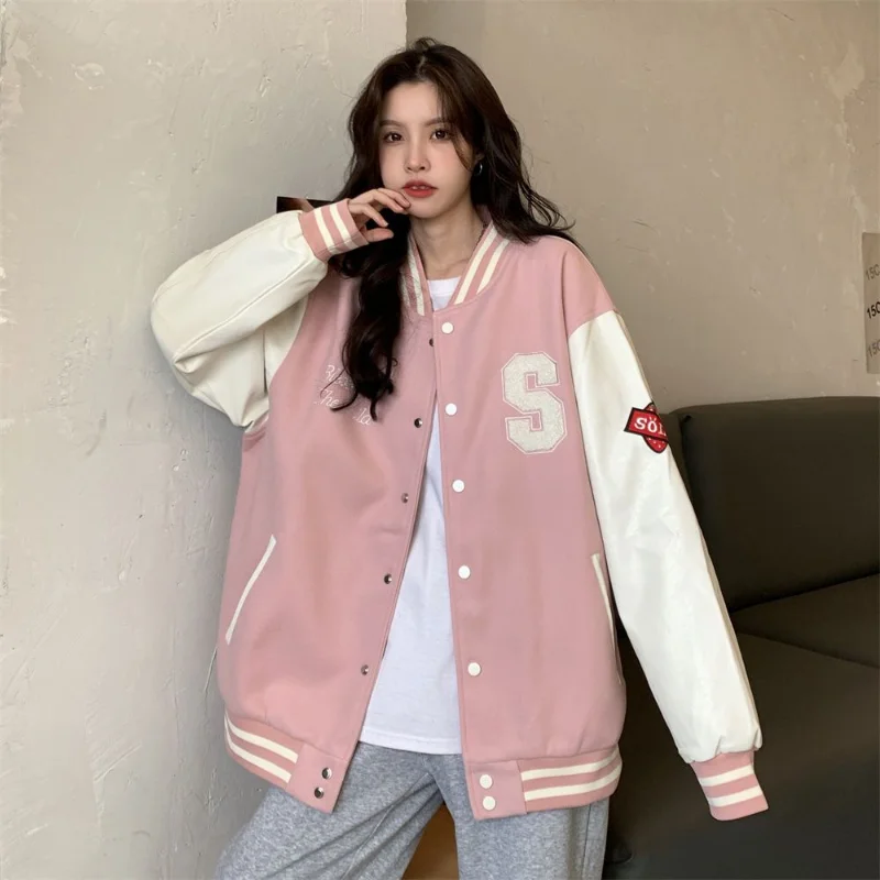 Oversized Varsity Bomber Jacket