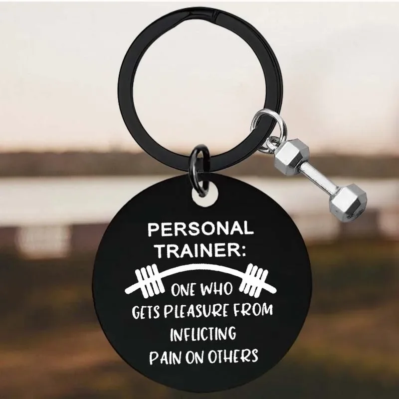 New-Personal-Trainer-Gift-Key-Chain-Ring-Fitness-Gift-keychains-pendant ...