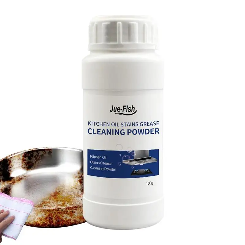 

100g All Purpose Cleaning Powder Stain Remover Degreaser Remove Grease Dirt And Stubborn Stains Kitchen Powder Cleaner