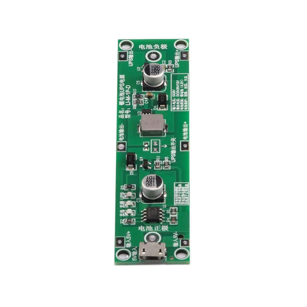 Uninterruptible Power Supply, Portable Ups-5V Micro USB 18650 Lithium Battery Charger UPS Voltage Converter