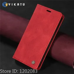 Luxury Leather Wallet Case with Magnetic Flip Cover - OnePlus Nord 5 (Red)