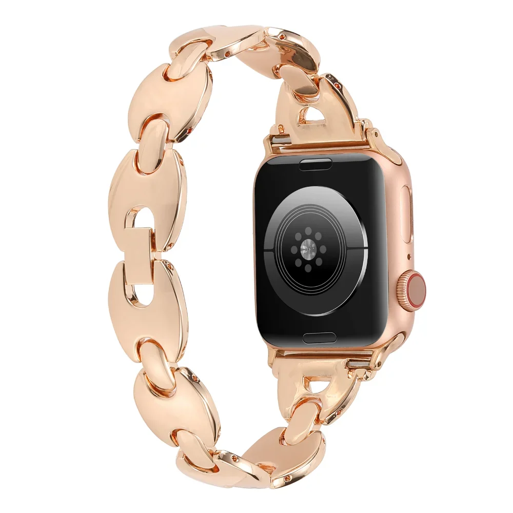 Metal Strap for Apple Watch Band 45mm 41mm Ultra 49mm Bracelet Watchband iWatch Series 9 8 7 6 5 3 SE 2 44mm 40mm 42mm 38mm Band