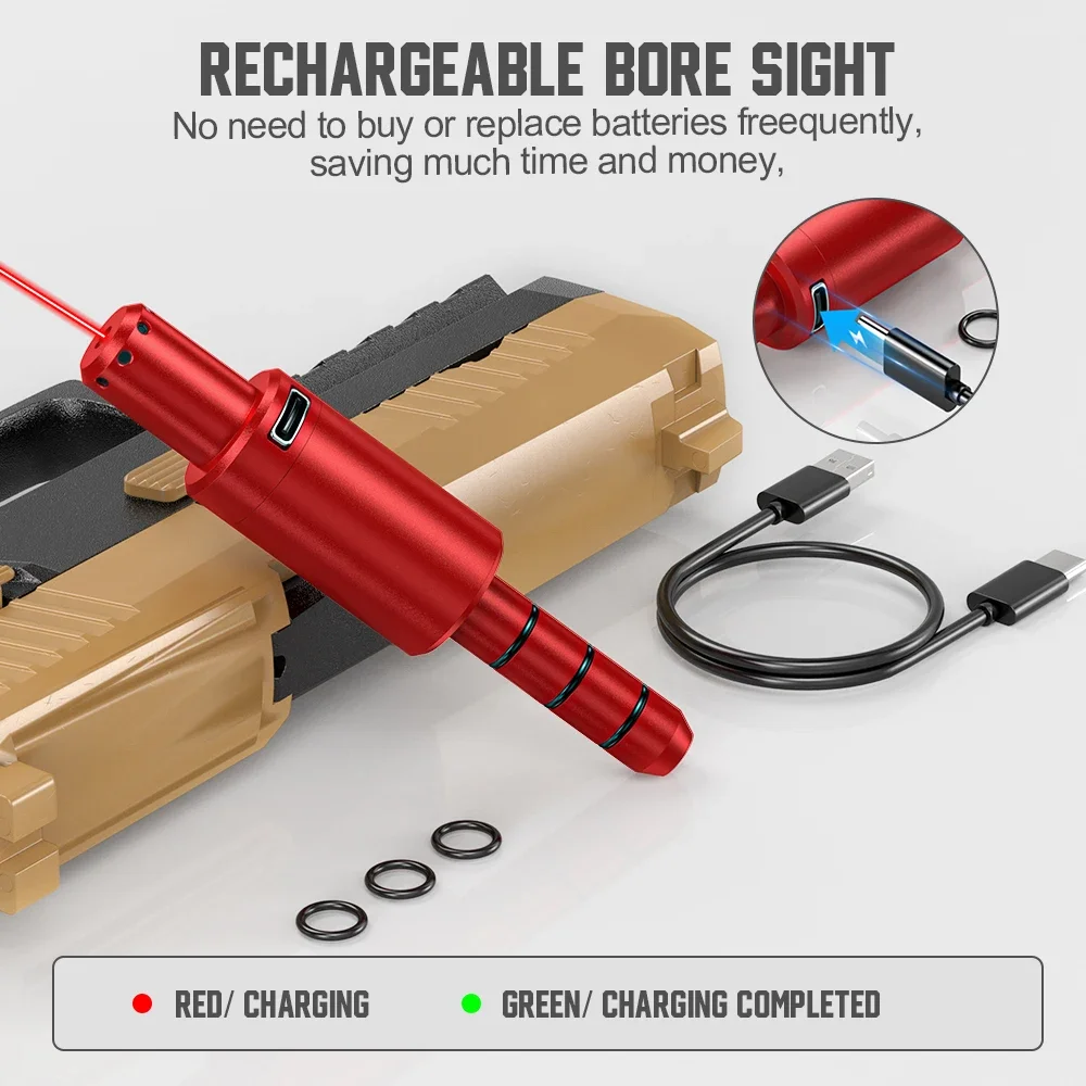 40SW 10MM dual-purpose magnetic suction laser training bullet red dot laser training bullet dry powder bullet