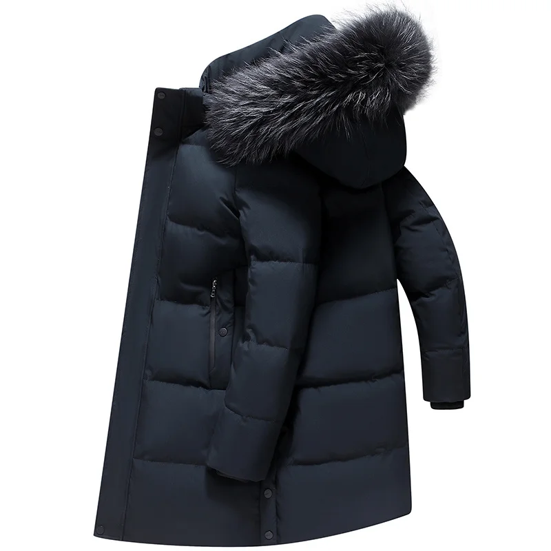 

Down Jacket Man Long Men's Puffer Jacket Winter Coats For Men Duck Down Jacket Clothes Men Parkas Overcoat Padded Cold Feather