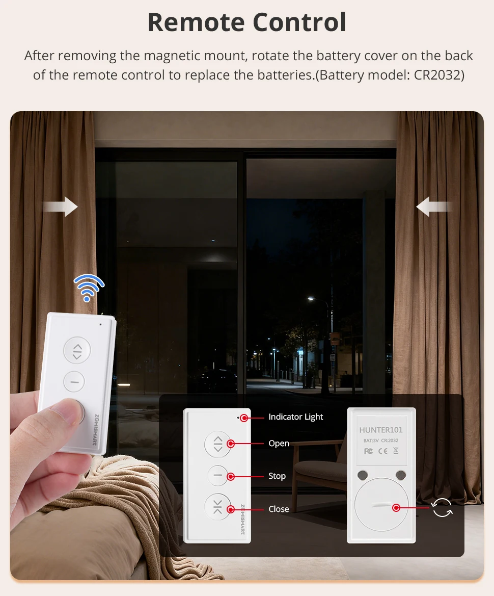 Matter Thread Smart Mini Motor with Splicing Curtain Track Support Homekit Alexa