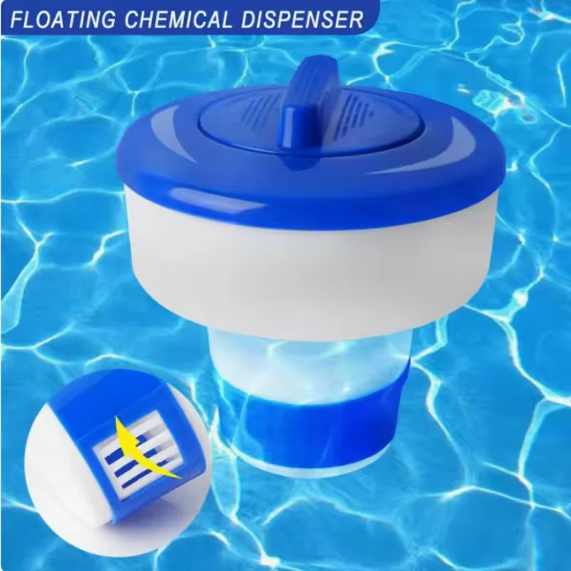 8인치 수영장 청소 액세서리 플로팅 살균제 화학 염소 디스펜서 자동 투여 정제