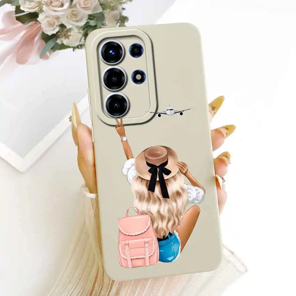 Floral Silicone Soft Shockproof Back Cover Case