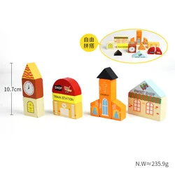 DIY Wooden Train Rail Track Accessories - Perfect Holiday Gift (Toy house)