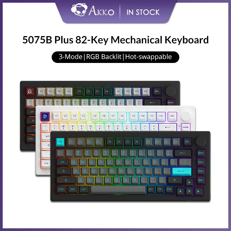 Akko 5075B Plus V2 75 Hot Swappable MultiModes RGB Mechanical Gaming