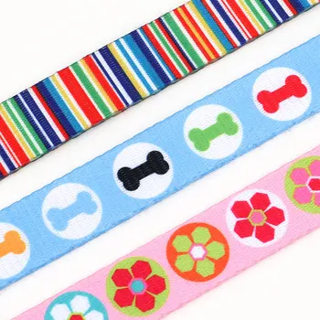 Nylon Cute Puppy Dog Collar Leash Set Adjustable Flower Cat Collars Walking Leashes For Small Medium Pets XS S M 3