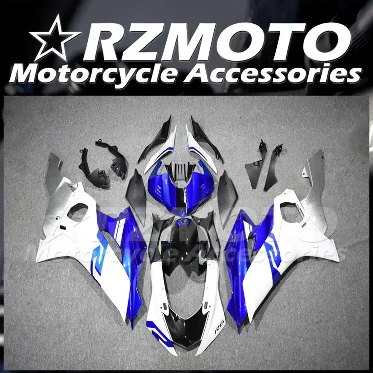 

Комплект обтекателей из АБС-пластика, 4 подарка, подходит для YAMAHA YZF-R6 R6 2017 2018 2019 2020 2021 2022 17 18 19 20 21 22, комплект кузова, синий, серебристый