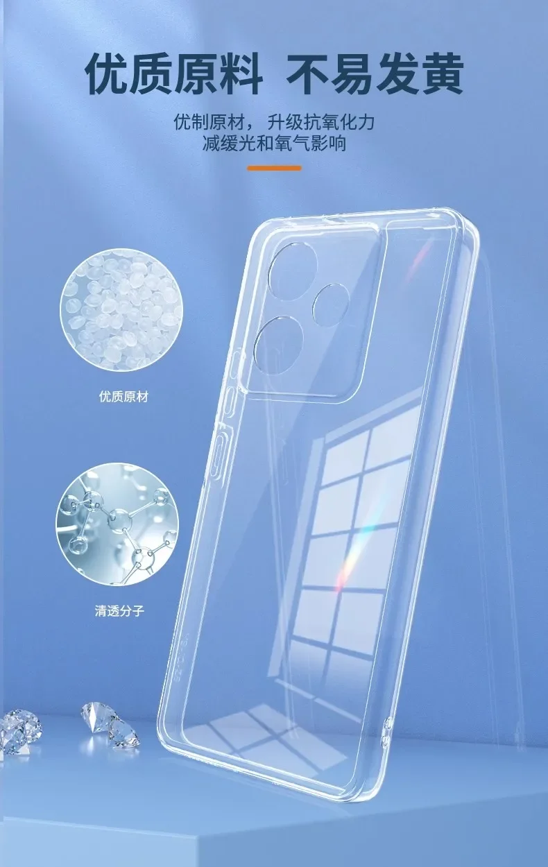 Ultra-Thin Transparent TPU Bumper with Camera Protection - Soft Clear Silicone Phone Case
