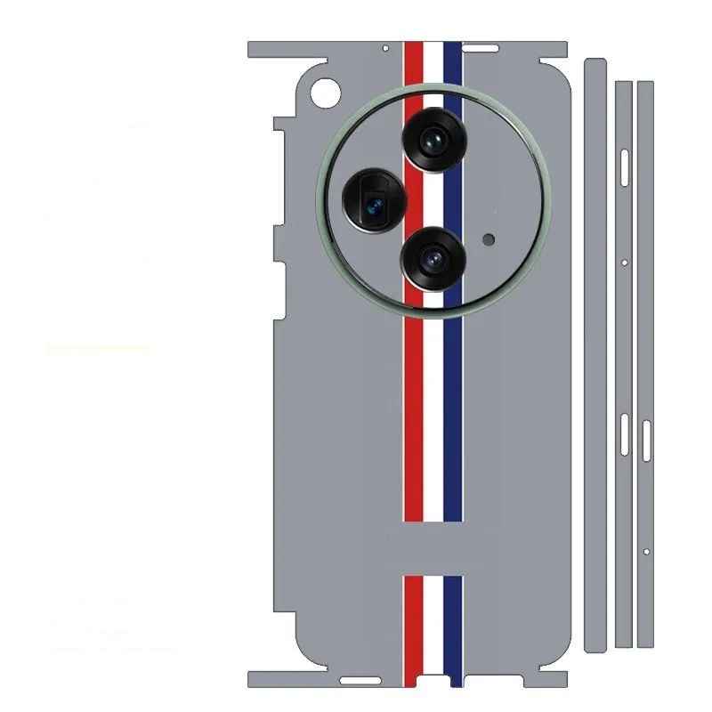 3 In1 Retro Colorato + Cerniera + Adesivo Protettivo Laterale Per Xiaomi Mix Fold2 Cover Opaca Per Xiaomi Mix Fold 3 Back Sticker