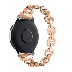 Elegant Diamond Metal Watchband Bracelet - 20mm (Rose gold)
