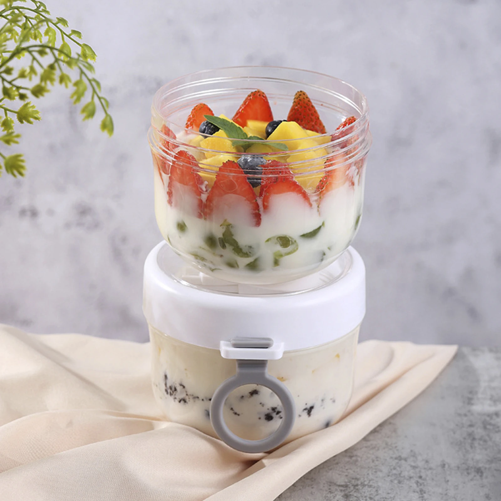 2PCS 20Oz Overnight Oats Container With Lid And Spoon - Portable Oatmeal  Breakfast Cup For On-The-Go - AliExpress