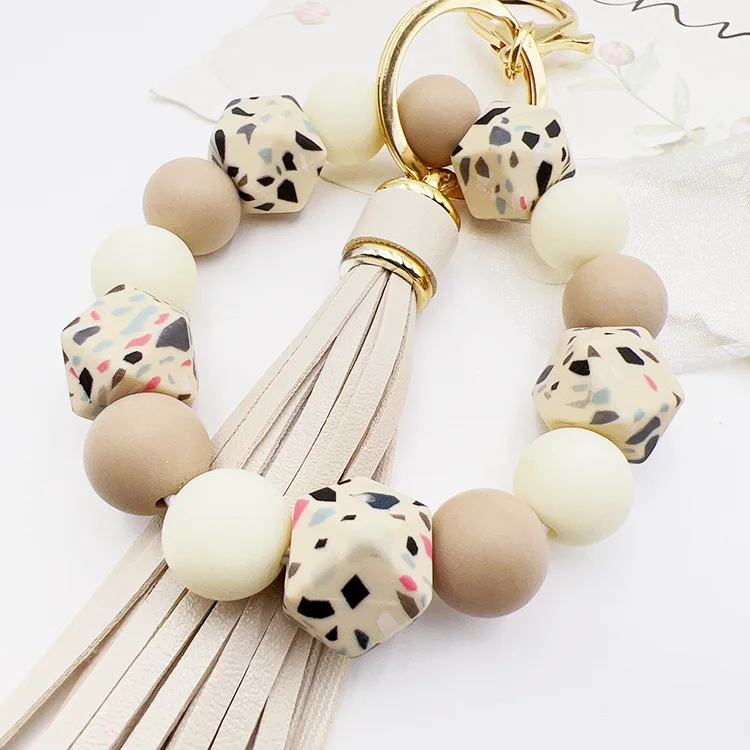 Llavero Borlas Piel Para Llaves O Bolso - Diseño Cute, Material PU, Decorativo Y Práctico, Regalo Para Chicas
