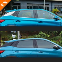 For BYD ATTO 3 Yuan Plus Accessories 2022-2023 Stainless Garnish Car Window Trim Protector Plate Anti Hit/Dust Decor Cover 4