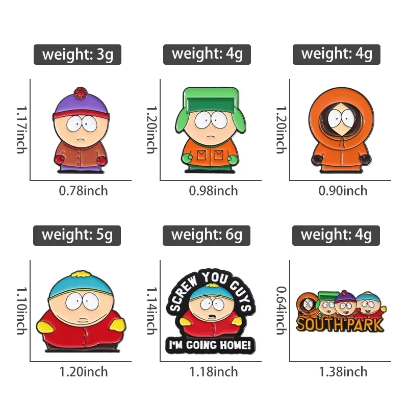 Cute Cartoon Character Enamel Lapel Pins - Fun Brooches and Badges for Backpacks, Jewelry Gifts for Kids & Friends