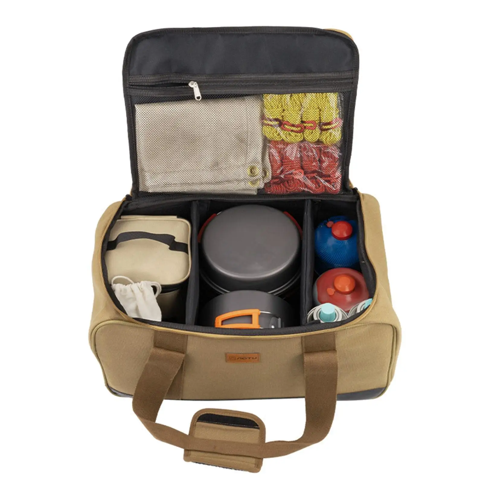 BBQ Tableware Carry Bag Camping Cooking Utensils Organizer Outdoor BBQ Grill Accessories Bag Tool Carry