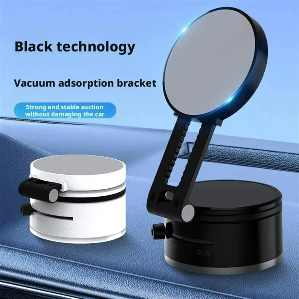 Suction Cup Magnetic Phone Holder Double Sided Adjustable Car Navigation Bracket Rotation Multi-functional Adsorption Bracket