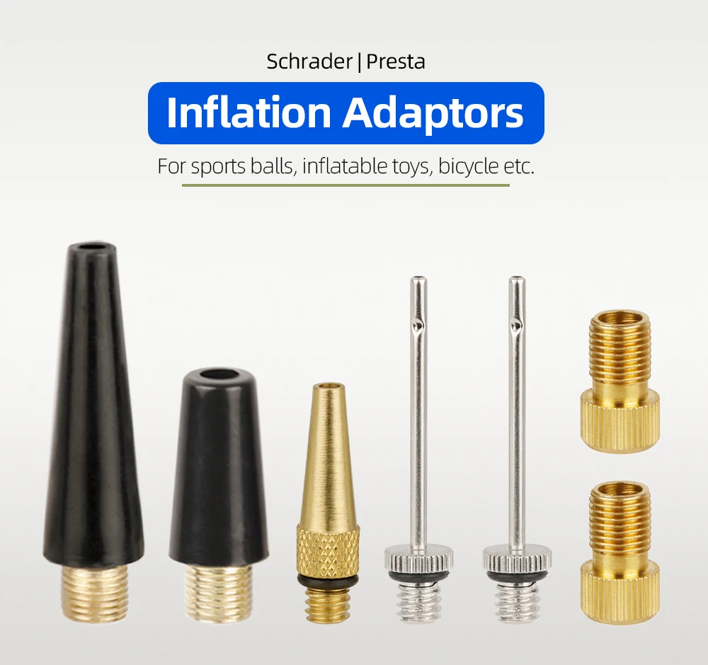 6-teiliges Ballnadel-Set für Basketball, aufblasbare Nadel, Luftventil-Adapter, Pumpe, Bälle, aufblasbares Spielzeug, Aufblasdüse, Verlängerung – Detail 1