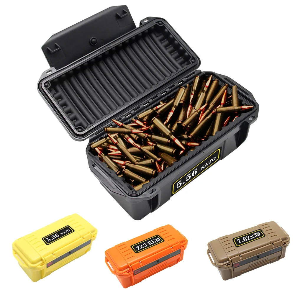 Waterproof Ammo Box Military Bullet Storage Pouch Ammo Can Plastic  Shockproof High Strength Ammo Accessory Crate With 56Stickers - AliExpress