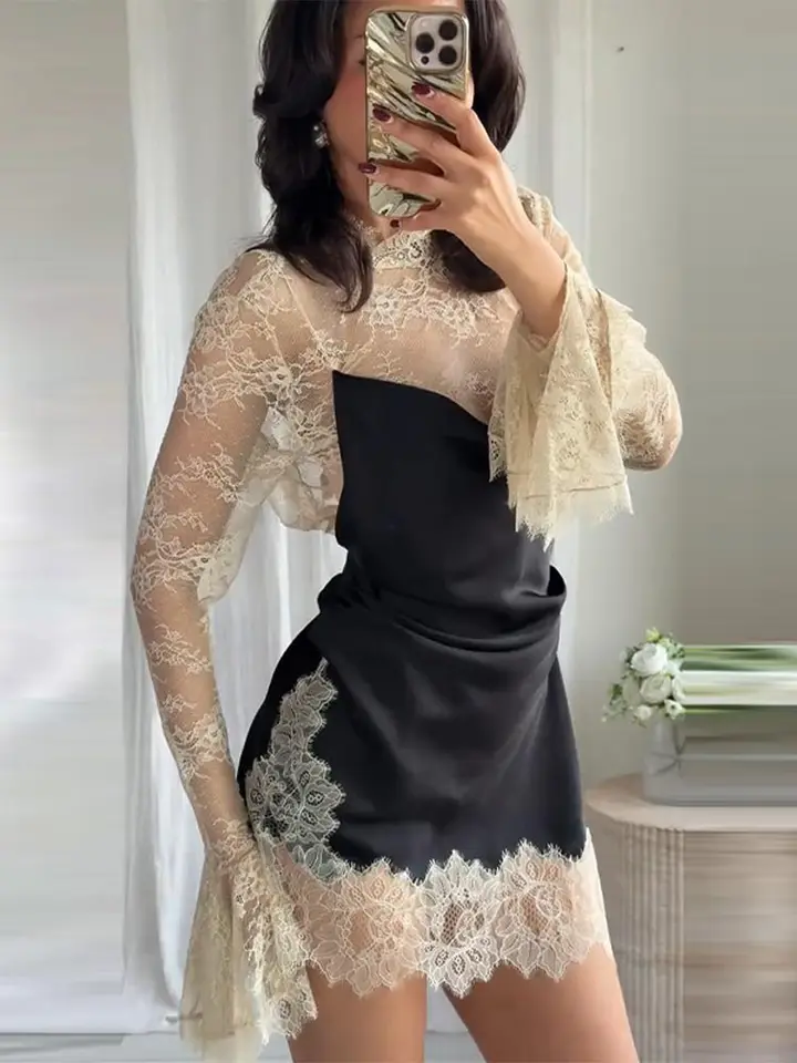 Vtidos Plisados De Lunar Sin Mangas Para Mujer, Cintura Alta, Midi Elegante Para Oficina, Ropa Verde Para Fita Y Cena, Novedad De Verano 2022 - AliExprs 200000345