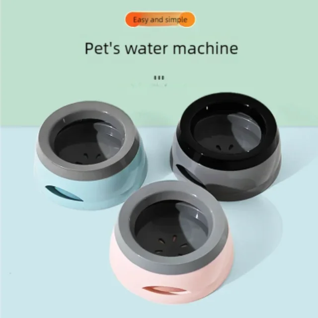 Portable Plastic Pet Dog Bowls Floating Design No Spill Cat Bowl Water Feeder Dry Mouth Dog Accessories 2