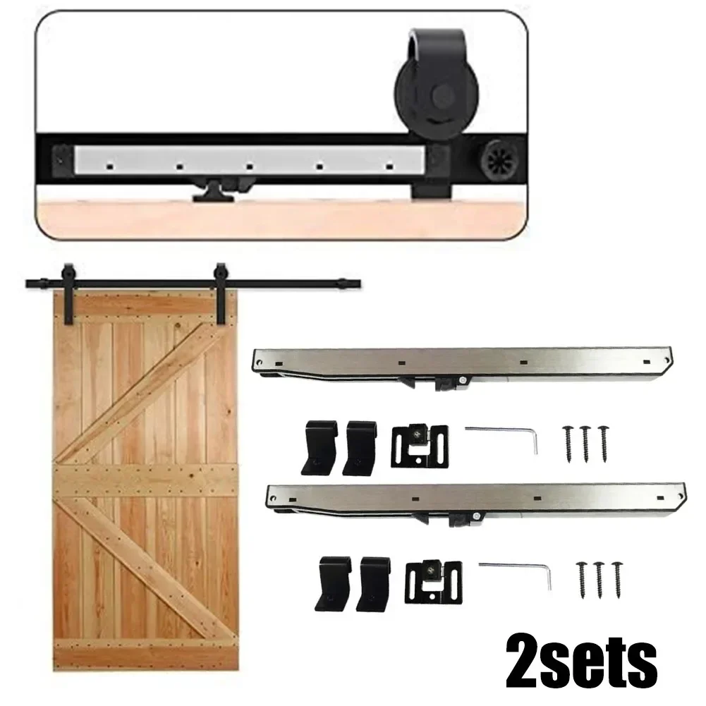 Soft Close Mechanism for Sliding Barn Door Hardware One-way Operation