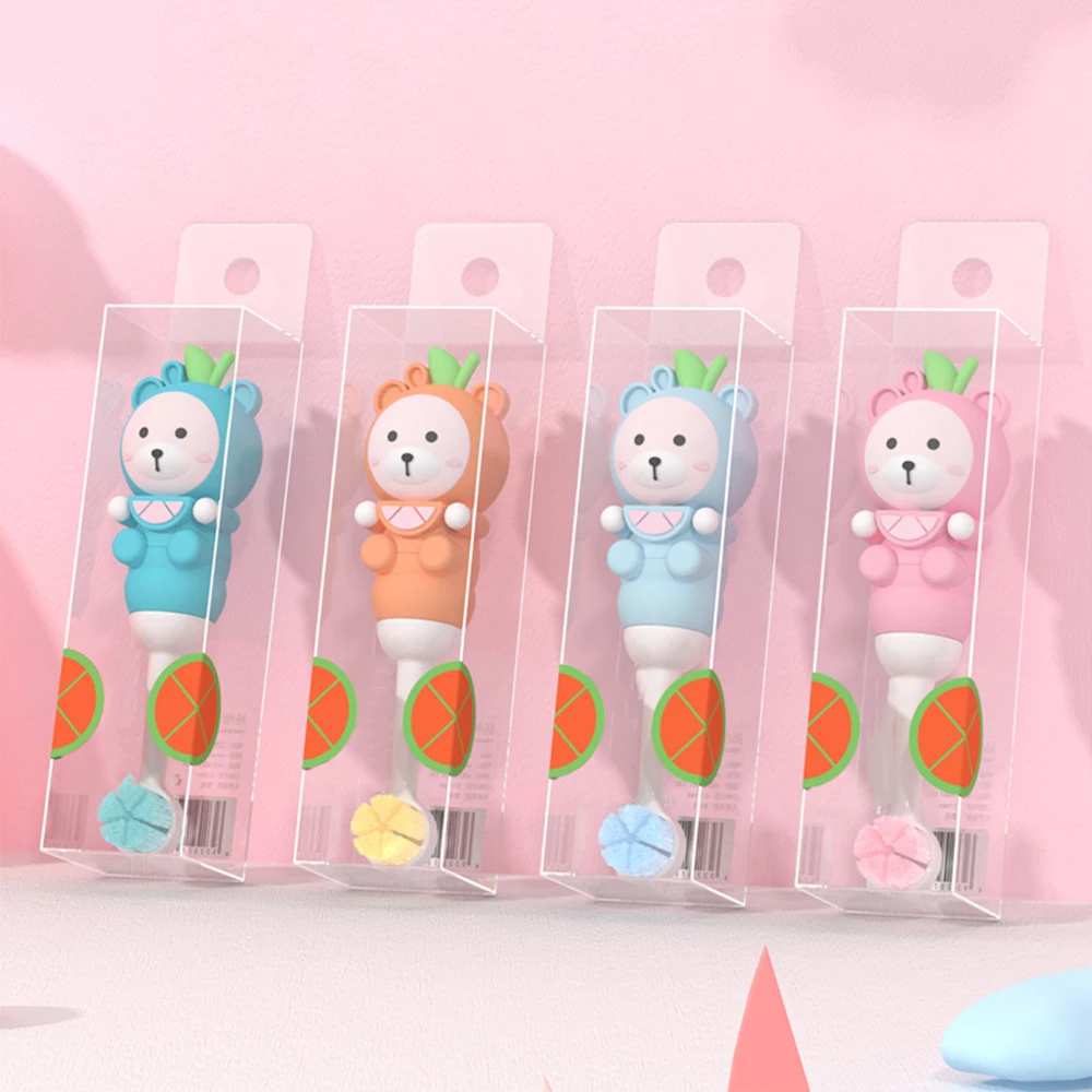 Cartoon Bear Baby Toothbrush High Quality Baby Kids Toothbrushes Ultra Soft Brush Toothbrush Children Teeth Care