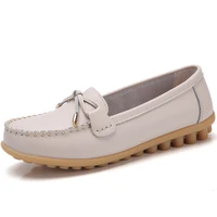 2023 New Woman Flats Shoes Ballet Flat Sneakers Genuine Leather Spring Soft Moccasins Ladies Boat Ballerina Espadrilles Creepers 1