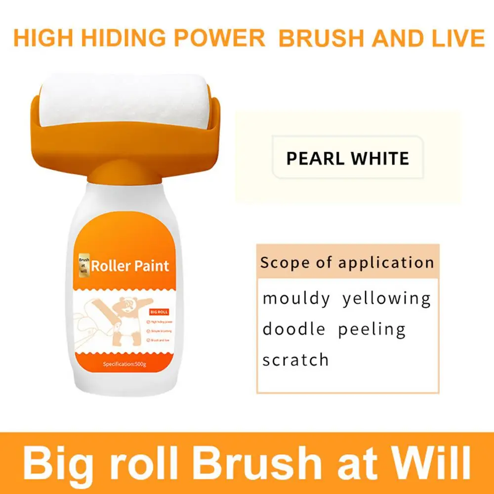 Description Picture 6 of item2 In 1 Wall Patching Paint Rolling Brush Portable water-based odorless latex paint wall roller Multi-Functional Wall Repair Tool