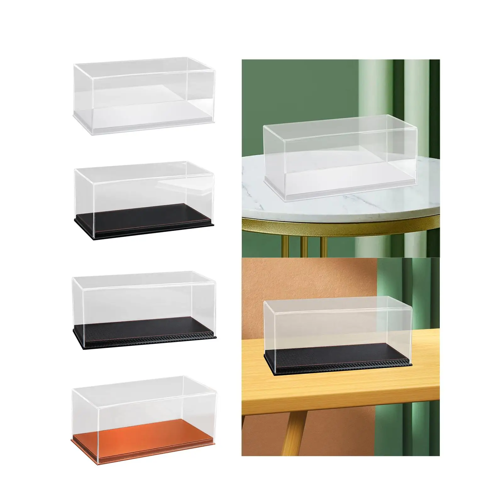 Clear Acrylic Display Case, Countertop for 1:64 Scale Model Cars, Durable, Organizer ,Protection Showcase for Model Cars