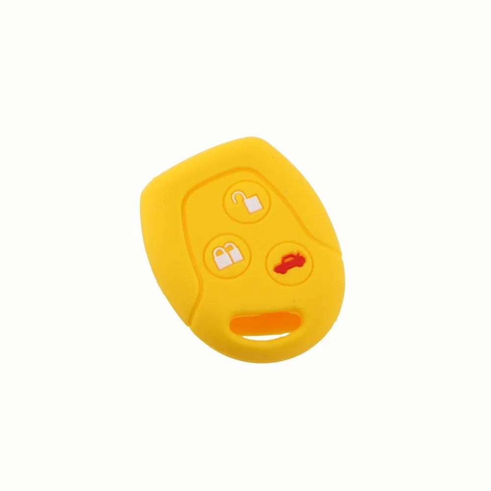 Key Case Cover Holder Protector Bag 3 Buttons Remote Silicone Car Fob for Ford Focus Mondeo Festiva Fusion Fiesta KA