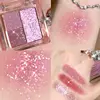 Dream Glittering Purple Eyeshadow Glitter Pearlescent Highlighter Makeup Monochrome Glossy Shiny Eye Shadow Palette