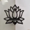 Lotus Floating Wall Shelf Crystal Shelf Display Home Wood Decor Aesthetic Room Decoration Modern Home Decoration Shelf 4
