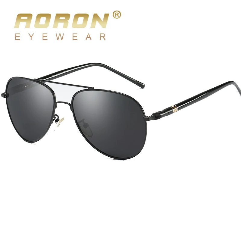 AORON Classic Retro Mens Polarized Sunglasses Men Rectangle Sun